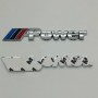 BMW M-Power M-Tech Badge Argent 3D Pure Metal Chromed