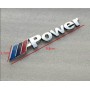 BMW M-Power M-Tech Badge Argent 3D Pure Metal Chromed