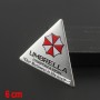 3D Resident Evil Umbrella Sticker Emblème Aluminium Badge Autocollant en métal autoadhésif