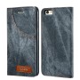 Housse Etui GRIS Tissu Jeans Denim pour Apple iPhone 8