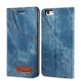 Housse Etui Bleu Tissu Jeans Denim pour Apple iPhone 8
