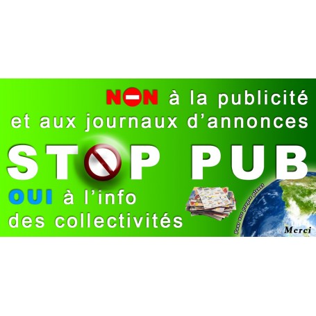 50x Stickers Autocollant Stop Pub Boite Au Lettre Anti Pub 100x50 Mm Promo Oscom