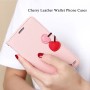 Housse Étui Cherry Case Portefeuille Pour iPhone X  Stand option 