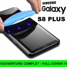 Pour Samsung Galaxy S8 PLUS Nano liquide UV Film Verre en Trempe Ecran 3D Full Cover