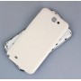 Pour sung Galaxy Note 2 Back Cover Batterie Cache Arriéré Fibre Carbone Blanc