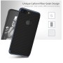 Pour iPhone 7 KISSCASE Ultra Fin Carboné Fiber Design Coque DORE OR 