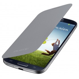 Housse Etui Flip Cover GRIS Pour Samsung Galaxy S4 i9500 i9505