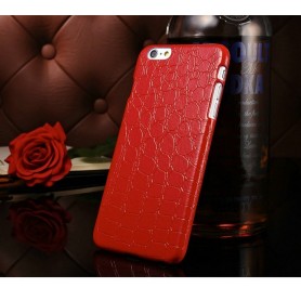 Etui Rouge Motif Alligator Iphone 6 Plus 5.5"