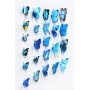 Papillon De 12 Pièces 3D Stickers Bleu Type 2 Décoration Butterfly 3d