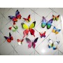 Papillon De 12 Pièces 3D Stickers Arc En Ciel Décoration Butterfly 3d