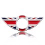 Lot 2x Sticks Badge 3D Métal MINI BLEU ROUGE UK BMW MINI Cooper Porte bouton