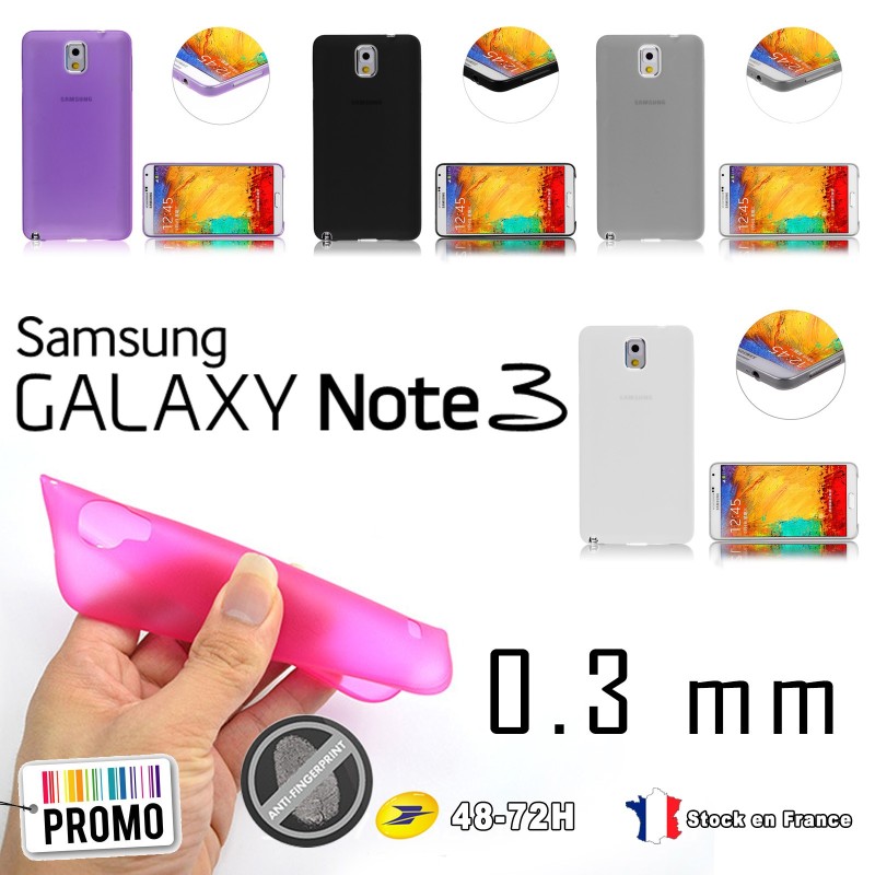 n9005 Galaxy Note 3 Housse Étui Violet Extra Fin 0,3 mm