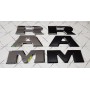 RAM Argent Silver Car Véhicules Badge Argent 3D Lettre Autocollant pour Dodge Ram