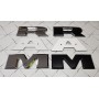 RAM Noir Mat Car Véhicules Badge Argent 3D Lettre Autocollant pour Dodge Ram