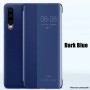 Pour Huawei P30 Etui à rabat BLEU NUIT  Smart Flip Cover Clear View