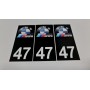 3x Stickers Plaque d’immatriculations BMW M Power 100X45 mm Promo Ref76