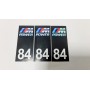 3x Stickers Plaque d’immatriculations BMW M Power 100X45 mm Promo Ref75