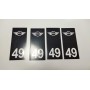 3x Stickers Plaque d’immatriculations Mini Cooper Promo Ref87