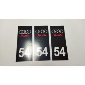 Stickers Plaque d’immatriculations Audi Promo Ref90