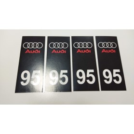 Stickers Plaque d’immatriculations Pour Audi Promo Ref93