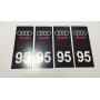Stickers Plaque d’immatriculations Pour Audi Promo Ref93