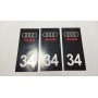 Stickers Plaque d’immatriculations Pour Audi Promo Ref94