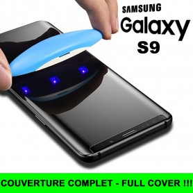 Pour Samsung Galaxy S9 Nano liquide UV Film Verre en Trempe Ecran 3D Full Cover