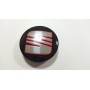 4x Cache Moyeu Jante 56mm Noir Argent Rouge Pour Seat Centre De Roue Emblème