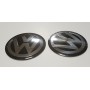 2x Logo Jante Volkswagen 60 mm Alu Cache Centre De Roue Emblème Sticks Autocollant