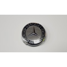 4x Logo Jante Mercedes Benz Argent  75mm Cache Moyeu Centre De Roue Emblème