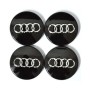4 pièces 4B0601170 Cache Moyeu Jante Pour Audi Argent 60mm Centre De Roue Emblème