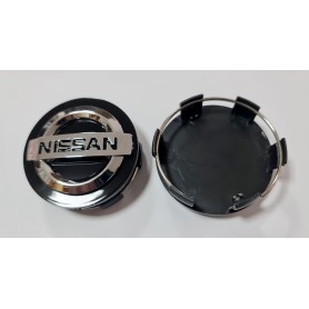 54mm - 4x Moyeu Pour Nissan Jante Noir Centre De Roue Emblème