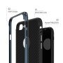 Pour iPhone 7 KISSCASE Ultra Fin Carboné Fiber Design Coque ARGENT