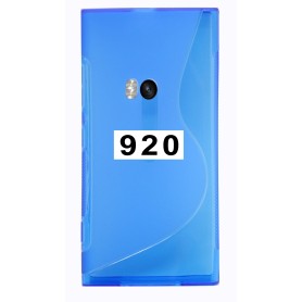 Etui Silicone Gel Fine Nokia Lumia 920 Bleu