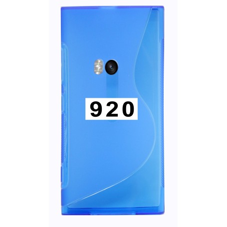 Etui Silicone Gel Fine Nokia Lumia 920 Bleu