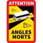 Stickers Autocollant Officiel Angle Mort Bus Pack 4 pièces