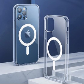 "Transparente" Magsafe - Coque chargeur sans fil, Etui magnétique pour iPhone 14