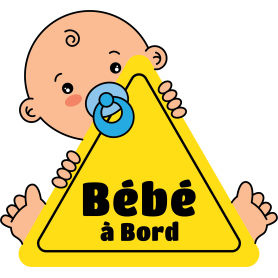 Bébé à Bord 20x20cm pour garçon, unisexe Autocollant Stickers Vinyle Ref:30