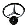 Capot Étoile Emblème Noir Brillant pour Mercedes-Benz W211 S211 Classe E A2108800186