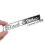 Badge Alu Stickers Black White Limited Edition 30x150 mm Noir Argent Autocollant Tuning Vouiture Sport