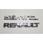 Badge Stickers Argent 18x145 mm Renault Autocollant Tuning Vouiture Sport