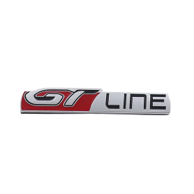 copy of GT Line 85x20mm Autocollant d'emblème latéral de voiture en métal 3D