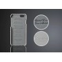 Housse Etui Cuir Véritable Litchi Motif Blanc iPhone 6 4.7" pouces