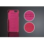 Housse Etui Cuir Véritable Litchi Motif Rosé iPhone 6 4.7" pouces