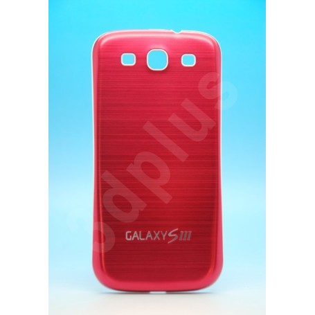 Batterie Cache Alu Brossé Rouge Samsung Galaxy S3