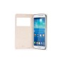 Housse Etui S View Cover Doré Samsung Galaxy S4 Mini - S5 Style Flip book