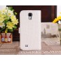 Etui Portefeuille Crocodile Motif Samsung Galaxy S4 Blanc i9505