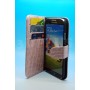 Etui Portefeuille Crocodile Motif Rosé Samsung Galaxy S4 i9505