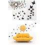 12 Pièces 3D Stickers Papillon "Noir Type 1" Décoration Maison Butterfly 3d