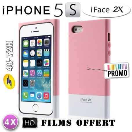 Etui iFace hybird  Iphone 5 - 5S Rosé